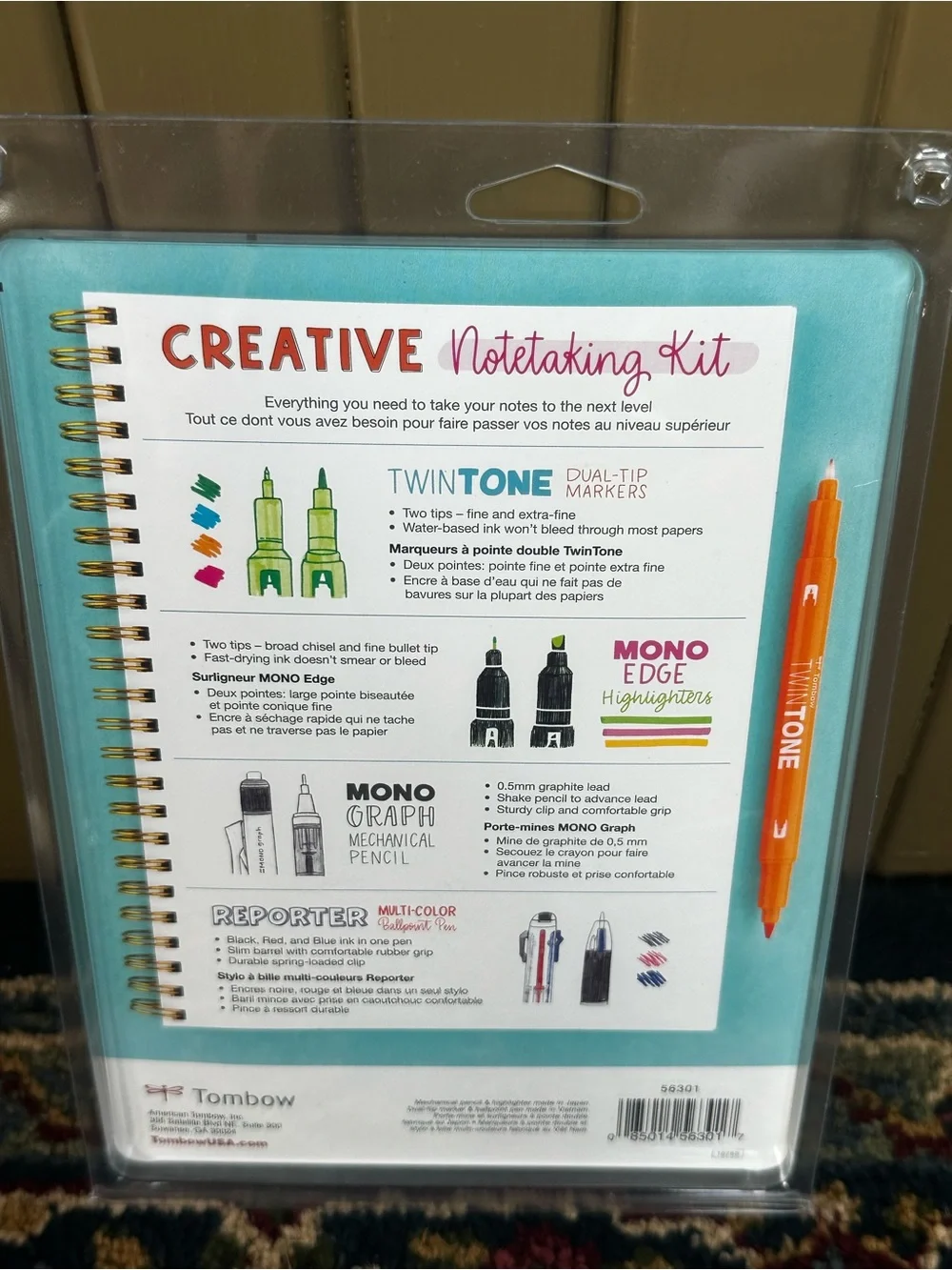 Tombow Creative Notetaking 9 Piece Kit NEW Back to School